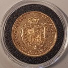Spania: 25 pesetas 1877 kv. 1 thumbnail