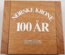 Norske krone 100 år 1875-1975 i sølv thumbnail