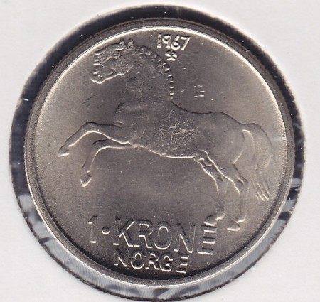 1 kr 1967 kv. 0
