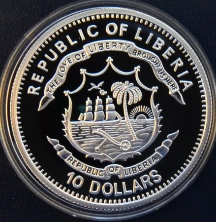 Liberia: 10 dollar 2000