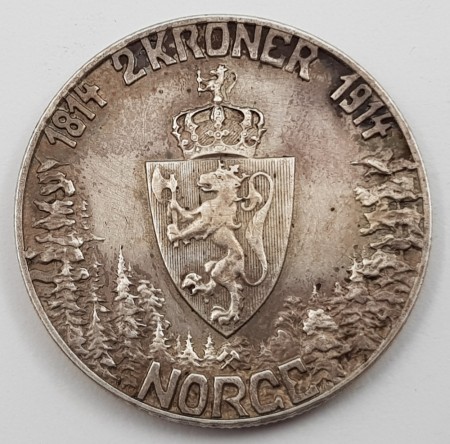 2 kr 1914 Mor Norge kv. 1 (nr. 1)