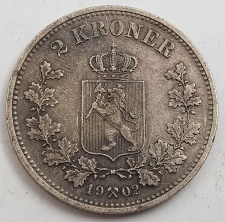 2 kroner 1902 kv. 1/1+