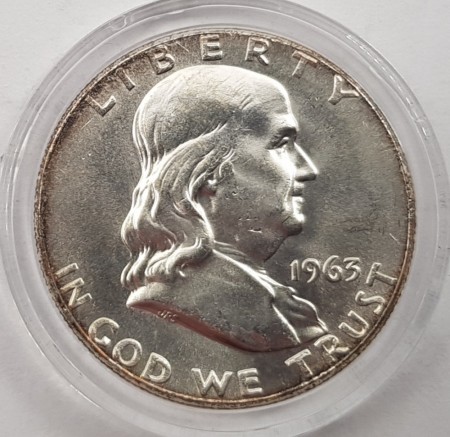 Half dollar 1963 kv. 01