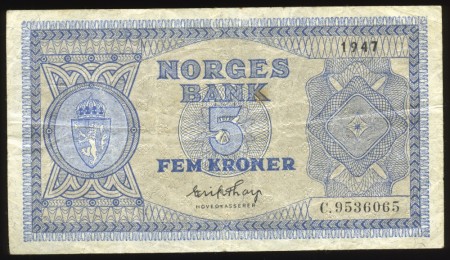5 kr 1947 C. 9536065 kv. 1/1-