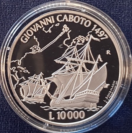 San Marino: 10000 lire 1997 - Giovanni Caboto 1497