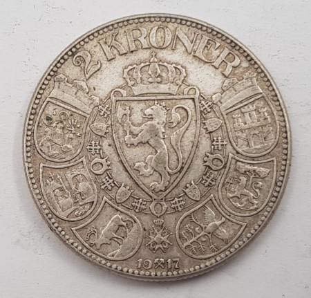 2 kr 1917 kv. 1 (nr. 1)