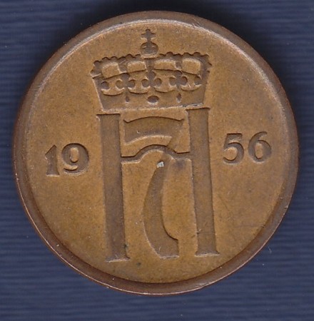 2 øre 1956 kv. 1