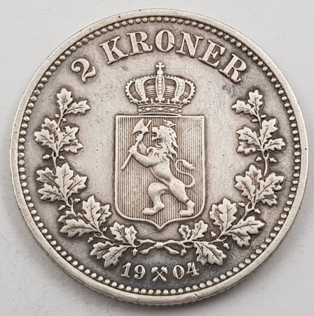 2 kroner 1904 kv. 1/1+