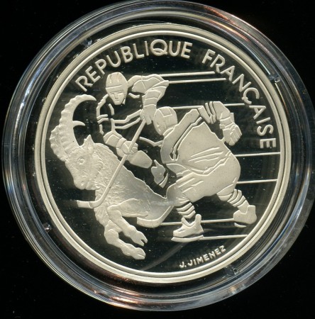 100 francs 1991 - Ishockey