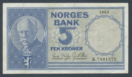 5 kr 1963 K.7801871 kv. 1