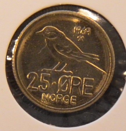 25 øre 1969 kv. 0