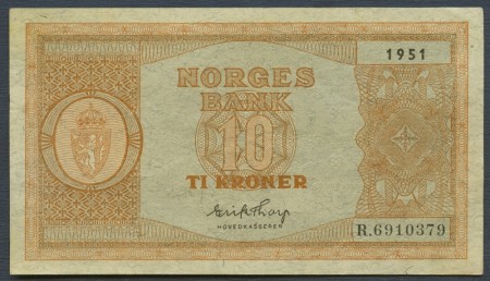10 kr 1951 R.6910379 kv. 01
