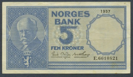 5 kr 1957 E.6610821 kv. 1