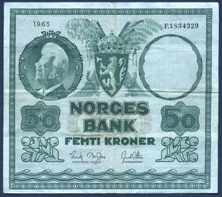 50 kr 1965 F.1834329 kv. 1-