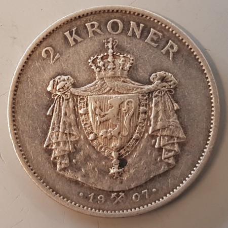 2 kr 1907 kv. 1 (nr. 1)