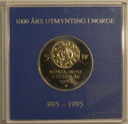 1995 Norsk mynt 1000 år kv. BU