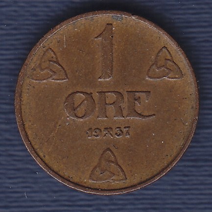 1 øre 1937 kv. 1