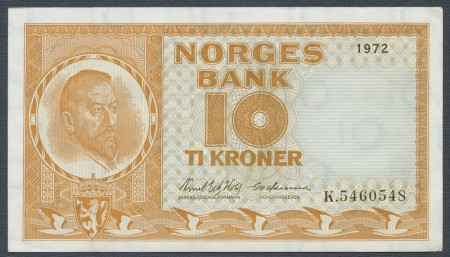 10 kr 1972 K kv. 1+/01