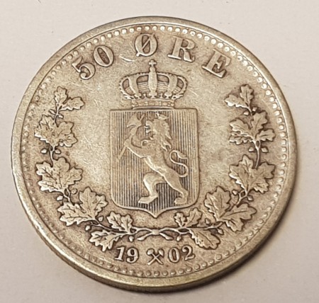 50 øre 1902 kv. 1