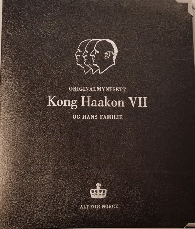 Originalmyntsett Kong Haakon VII og hans familie