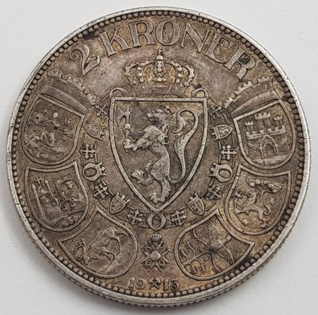 2 kr 1913 kv. 1/1+ (nr. 2)