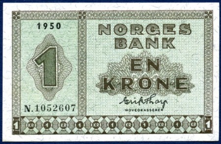 1 kr 1950 N.1052607 kv. 01