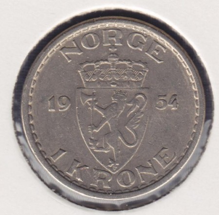 1 kr 1954 kv. 1