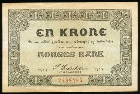 1 kr 1917 (7488485) kv. 1+