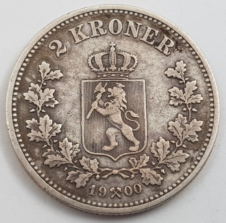 2 kroner 1900 kv. 1 (nr. 1)