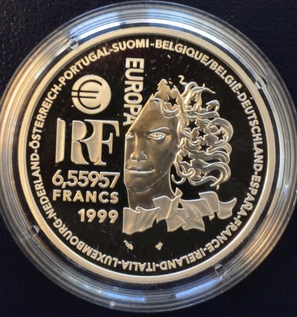 Frankrike: 6,55957 francs 1999 - Art Grec Et Romain