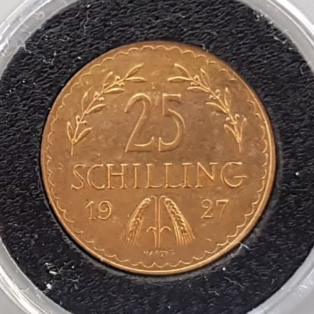 Østerrike: 25 schilling 1927 kv. 1+/01