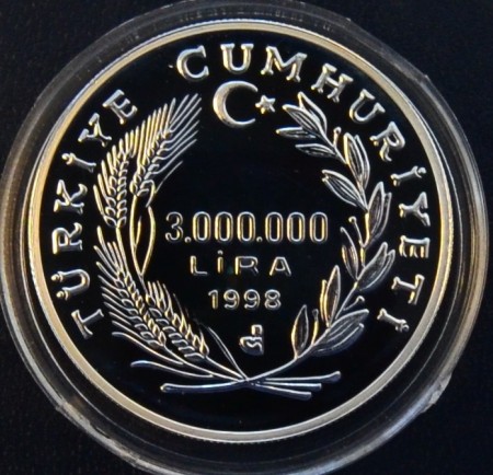 Tyrkia: 3.000.000 lira 1998