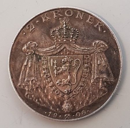 2 kr 1906 kv. 1+/01