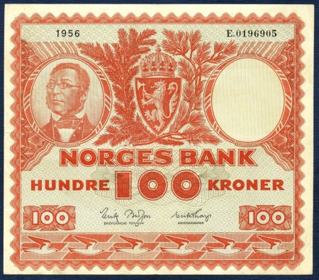 100 kr 1956 E.0196905 kv. 1