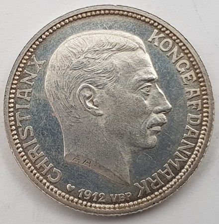 Danmark: 2 kr 1912 kv. 1+/01