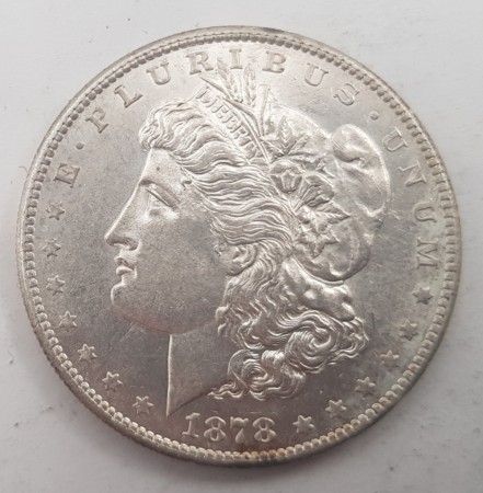 Morgan dollar 1878 S kv. 01