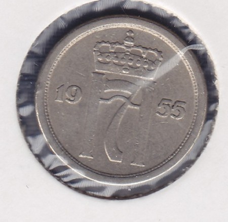 25 øre 1955 kv. 1