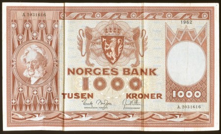 1000 kr 1962 A.2031616 kv. 1/1-