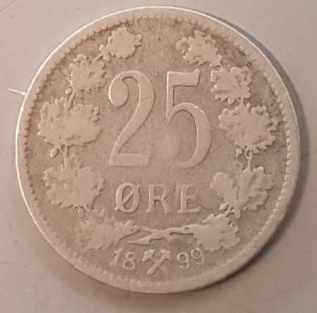 25 øre 1899 kv. 1-